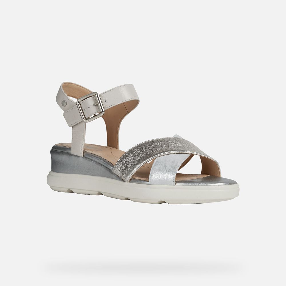 Sandales Geox Pisa - Argent - Femme 042396-DIO